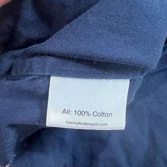 Hanna Anderson Ice Cream Fruit Embroidered Denim Jean Sleeveless Top 6 7‎ Girls - Picture 8 of 11